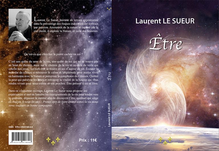 Couverture du roman Être, réalisée par la graphiste Nathalie Glévarec