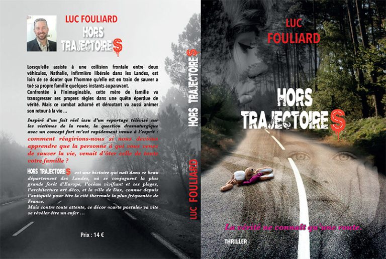 Couverture du roman Hors trajectoires, réalisée par la graphiste Nathalie Glévarec