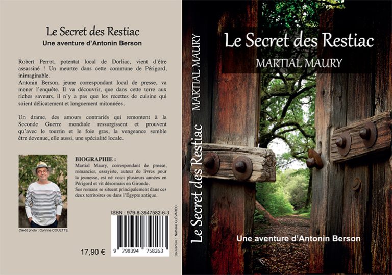 Couverture du livre LE SECRET DES RESTIAC Réalisée par la graphiste Nathalie Glévarec