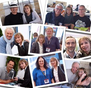 Rencontres de la graphiste Nathalie Glévarec avec des auteurs